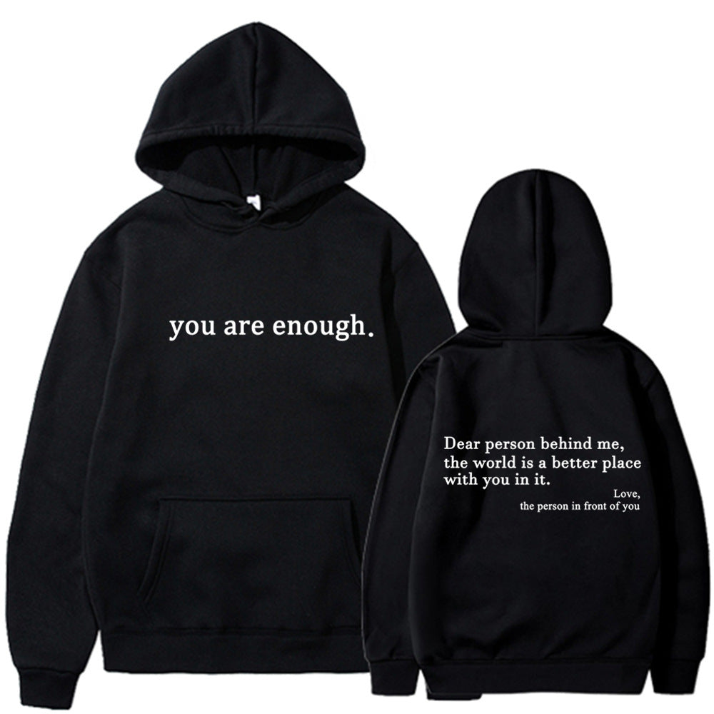 'Geachte Persoon Achter Mij' Unisex Hoodie