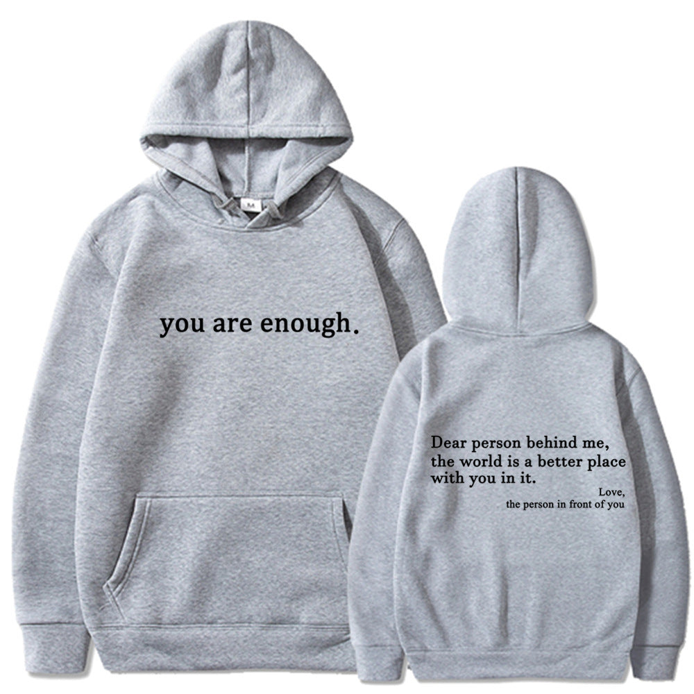 'Geachte Persoon Achter Mij' Unisex Hoodie