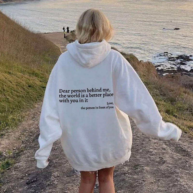 'Geachte Persoon Achter Mij' Unisex Hoodie